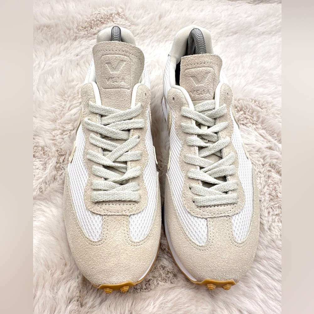 Veja Rio Branco Sneakers white mesh Suede Pierre / Natural Anthropologie 8 - Picture 7 of 16